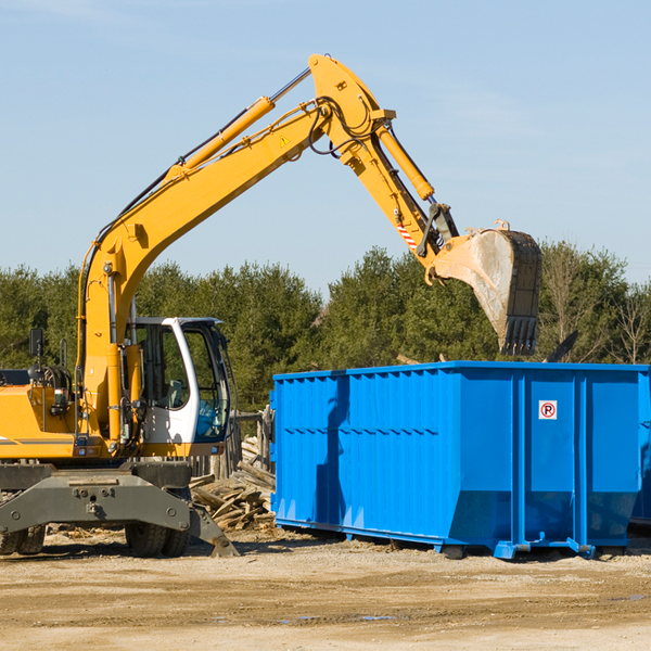 can i choose the location where the residential dumpster will be placed in Cumings TX